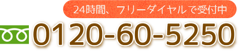電話番号0120-60-5250